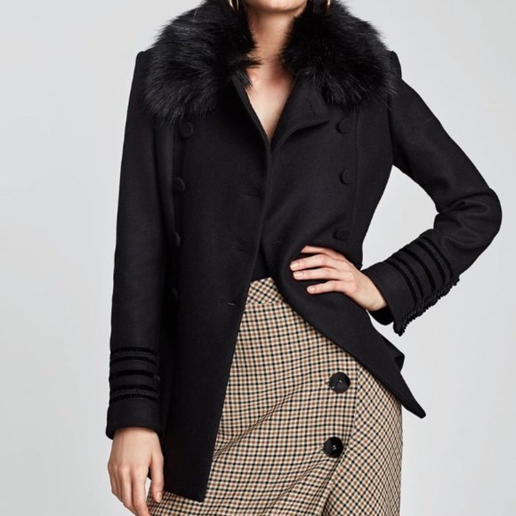 ❤️NWT ZARA DOUBLE BREASTED COAT